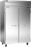 Beverage-Air - 52" Cross Temp Stainless Steel Refrigerator/Freezer w/ 2 Solid Swing Doors - CT2HC-1S