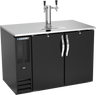 Beverage-Air - 48" Black Double Tap Kegerator - DD48HC-B