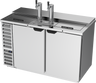 Beverage-Air - 59" Stainless Steel Two Tower Kegerator w/ Single Taps & Club Top - DD58HC-C-S