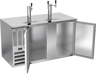 Beverage-Air - 58" Stainless Steel Two Tower Kegerator w/ 3 Taps - DD58HC-S