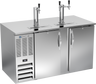 Beverage-Air - 58" Stainless Steel Two Tower Kegerator w/ 3 Taps - DD58HC-S