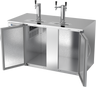 Beverage-Air - 58" Stainless Steel Two Tower Kegerator w/ 3 Taps - DD58HC-S