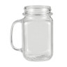 G.E.T - Specialty Drinkware 16 oz Plastic Mason Jar W/ Handle (24 Per Case) - MAS-3-CL