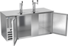 Beverage-Air - 68" Stainless Steel Two Tower Kegerator w/ Three Taps - DD68HC-S