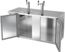 Beverage-Air - 68" Stainless Steel Two Tower Kegerator w/ Three Taps - DD68HC-S