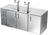 Beverage-Air - 78" Stainless Steel 4 Tap Kegerator w/ 3 Solid Swing Doors - DD78HC-S