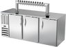 Beverage-Air - 78" Stainless Steel 12 Tap Kegerator w/ 3 Solid Swing Doors - DD78HC-S-12T