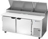 Beverage-Air - 67" Pizza Prep Table w/ 2 Doors - DP67HC