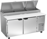 Beverage-Air - 67" Pizza Prep Table w/ 2 Doors - DP67HC