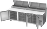 Beverage-Air - 93" Pizza Prep Table w/ 3 Doors - DP93HC