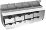 Beverage-Air - 119" Pizza Prep Table w/ 8 Drawers - DPD119HC-8