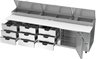 Beverage-Air - 119" Pizza Prep Table w/ 1 Door & 9 Drawers - DPD119HC-9