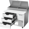 Beverage-Air - 46" Pizza Prep Table w/ 3 Drawers - DPD46HC-3