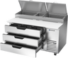 Beverage-Air - 60" Pizza Prep Table w/ 3 Drawers - DPD60HC-3
