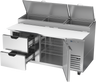Beverage-Air - 67" Pizza Prep Table w/ 1 Door & 2 Drawers - DPD67HC-2