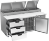 Beverage-Air - 72" Pizza Prep Table w/ 1 Door & 3 Drawers - DPD72HC-3