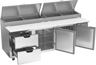 Beverage-Air - 93" Pizza Prep Table w/ 2 Doors & 2 Drawers - DPD93HC-2