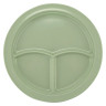 G.E.T - SuperMel 10" Green 3-Compartment Plate (12 Per Case) - CP-531-G