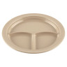 G.E.T - SuperMel 10" Sandstone 3-Compartment Plate (12 Per Case) - CP-531-S
