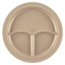 G.E.T - SuperMel 10" Sandstone 3-Compartment Plate (12 Per Case) - CP-531-S