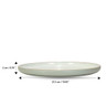 ICM - 10.8" Sea Green Melamine Club Plate
