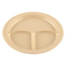 G.E.T - SuperMel 10" Tan 3-Compartment Plate (12 Per Case) - CP-531-T