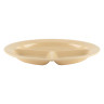 G.E.T - SuperMel 11" Tan 3-Compartment Plate (12 Per Case) - CP-532-T