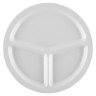 G.E.T - SuperMel 10" White 3-Compartment Plate (12 Per Case) - CP-533-W
