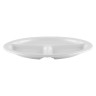 G.E.T - SuperMel 10" White 3-Compartment Plate (12 Per Case) - CP-533-W