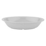 G.E.T - SuperMel 32 oz White Oval Rimmed Bowl (12 Per Case) - DN-332-W