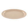 G.E.T - SuperMel 11.75" x 8.25" Sandstone Oval Platter (24 Per Case) - OP-612-S