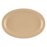 G.E.T - SuperMel 11.75" x 8.25" Tan Oval Platter (24 Per Case) - OP-612-T