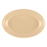 G.E.T - SuperMel 9.25" x 6.25" Tan Oval Platter (24 Per Case) - OP-911-T