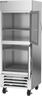 Beverage-Air - 30" Horizon Stainless Steel Reach-In Refrigerator w/ 2 Glass Swing Half Doors - HBR27HC-1-HG