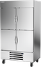 Beverage-Air - 47" Horizon Stainless Steel Reach-In Refrigerator w/ 4 Solid Swing Half Doors - HBR44HC-1-HS