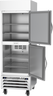 Beverage-Air - 27" Horizon Stainless Steel Reach-In Refrigerator/Freezer w/ 2 Solid Swing Half Doors - HBRF23HC-1-A