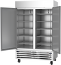 Beverage-Air - 52" Horizon Stainless Steel Reach-In Refrigerator/Freezer w/ 2 Solid Swing Doors - HBRF49HC-1-A