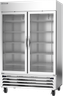 Beverage-Air - 52" Horizon Stainless Steel Reach-In Refrigerator/Freezer w/ 2 Glass Swing Doors - HBRF49HC-1-A-G