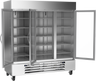 Beverage-Air - 75" Horizon Stainless Steel Reach-In Refrigerator/Freezer w/ 3 Glass Swing Doors - HBRF72HC-1-B-G