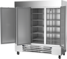 Beverage-Air - 75" Horizon Stainless Steel Reach-In Refrigerator/Freezer w/ 3 Solid Swing Doors - HBRF72HC-1-C