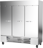 Beverage-Air - 75" Horizon Stainless Steel Reach-In Refrigerator/Freezer w/ 3 Solid Swing Doors - HBRF72HC-1-C