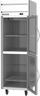 Beverage-Air - 26" Horizon Stainless Steel Reach-In Freezer w/ 2 Glass Swing Half Doors - HF1HC-1HG