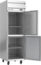 Beverage-Air - 26" Horizon Stainless Steel Reach-In Freezer w/ 2 Solid Swing Half Doors - HF1HC-1HS