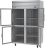 Beverage-Air - 52" Horizon Stainless Steel Reach-In Freezer w/ 4 Glass Swing Half Doors - HF2HC-1HG
