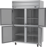 Beverage-Air - 52" Horizon Stainless Steel Reach-In Freezer w/ 4 Solid Swing Half Doors - HF2HC-1HS