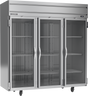 Beverage-Air - 78" Horizon Stainless Steel Reach-In Freezer w/ 3 Glass Swing Doors - HF3HC-1G