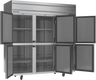 Beverage-Air - 78" Horizon Stainless Steel Reach-In Freezer w/ 6 Solid Swing Half Doors - HF3HC-1HS