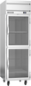 Beverage-Air - 26" Horizon Stainless Steel Reach-In Freezer w/ 2 Glass Swing Half Doors - HFP1HC-1HG