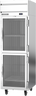 Beverage-Air - 26" Horizon Stainless Steel Reach-In Freezer w/ 2 Glass Swing Half Doors - HFP1HC-1HG