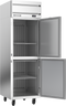 Beverage-Air - 26" Horizon Stainless Steel Reach-In Freezer w/ 2 Solid Swing Half Doors - HFP1HC-1HS